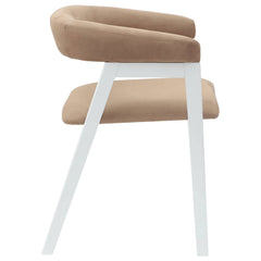 vidaXL Dining Chairs 2 pcs Solid Rubber Wood White 54 x 57 x 73 cm 6