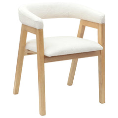 vidaXL Dining Chairs 2 pcs Solid Rubber Wood Natural 54 x 57 x 73 cm 4