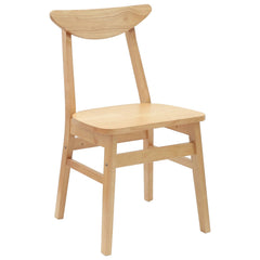 vidaXL Dining Chairs 2 pcs Solid Rubber Wood Natural 42 x 47.5 x 81 cm 4