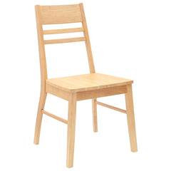 vidaXL Dining Chairs 2 pcs Solid Rubber Wood Natural 43 x 54 x 89 cm 4