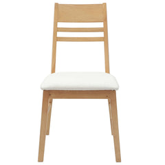 vidaXL Dining Chairs 2 pcs Solid Rubber Wood Natural 43 x 54 x 89 cm 5