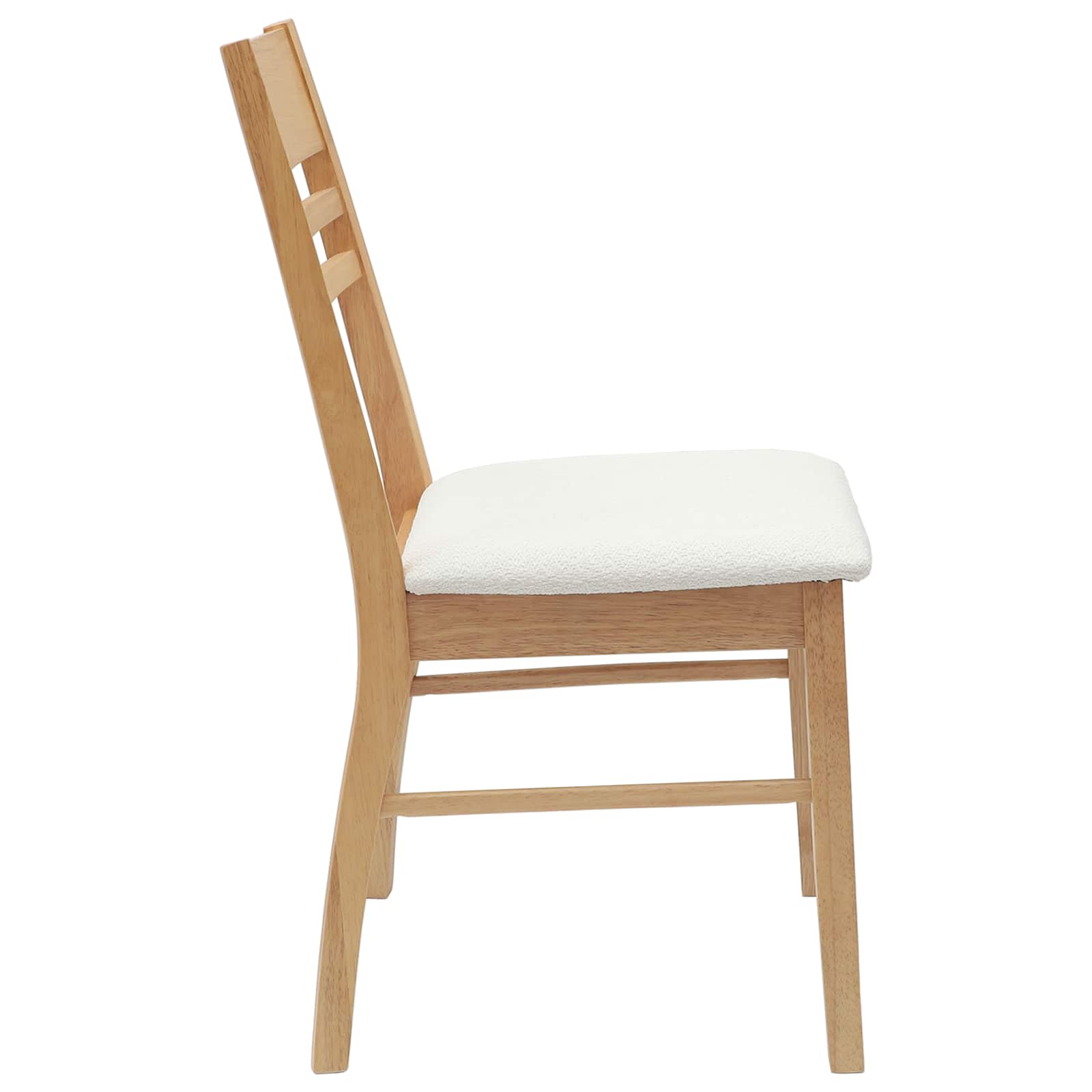 vidaXL Dining Chairs 2 pcs Solid Rubber Wood Natural 43 x 54 x 89 cm 6