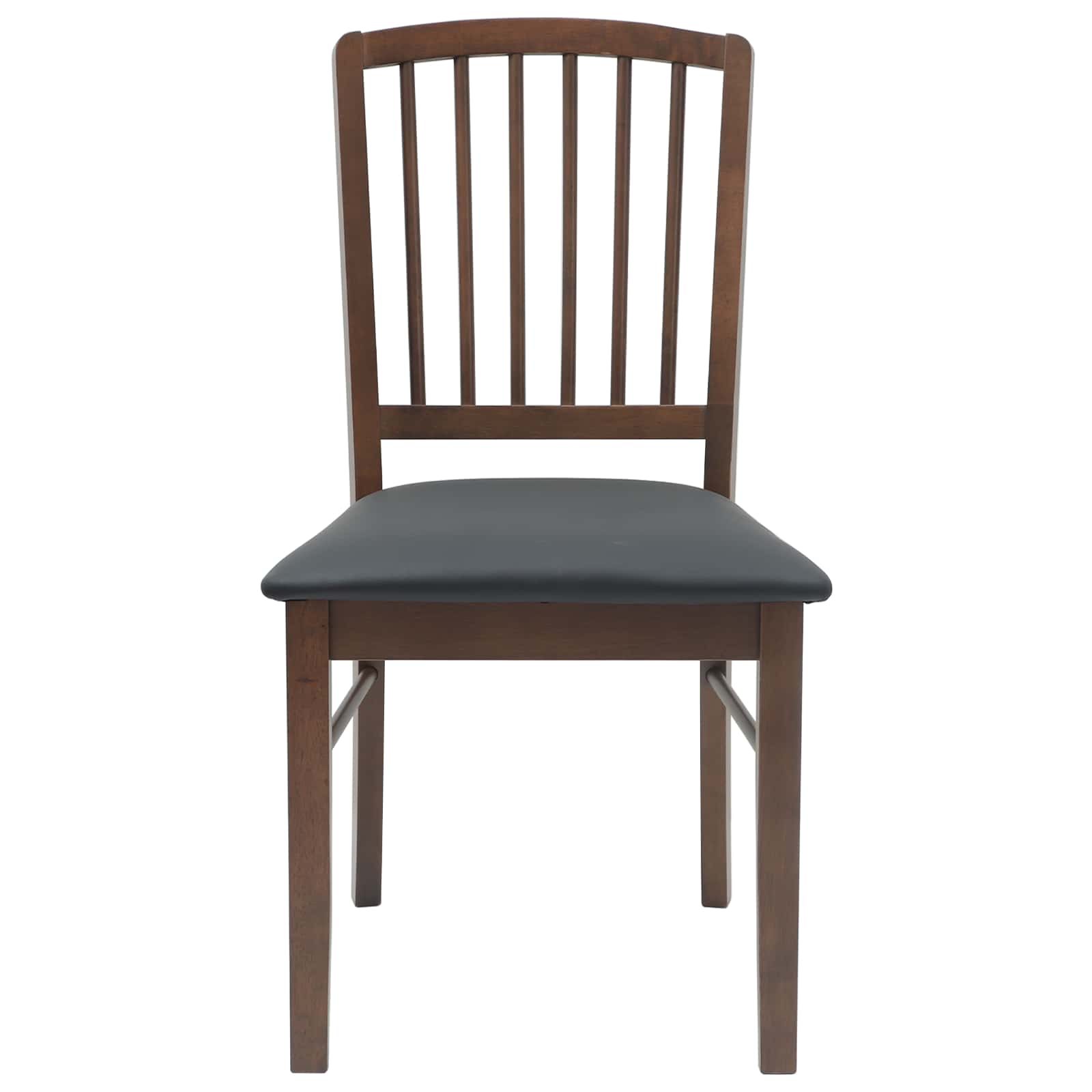 vidaXL Dining Chairs 2 pcs Solid Rubber Wood Light Brown 5