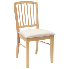 vidaXL Dining Chairs 2 pcs Solid Rubber Wood Natural 50 x 52.5 x 91 cm 4