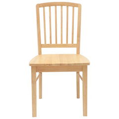 vidaXL Dining Chairs 2 pcs Solid Rubber Wood Natural 50 x 52.5 x 91 cm 5