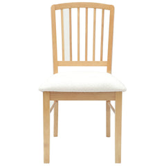 vidaXL Dining Chairs 2 pcs Solid Rubber Wood Natural 50 x 52.5 x 91 cm 5