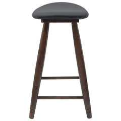 vidaXL Dining Chairs 2 pcs Solid Rubber Wood Light Brown 6