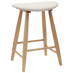 vidaXL Dining Chairs 2 pcs Solid Rubber Wood Natural 46 x 37 x 63 cm 4