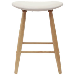 vidaXL Dining Chairs 2 pcs Solid Rubber Wood Natural 46 x 37 x 63 cm 5