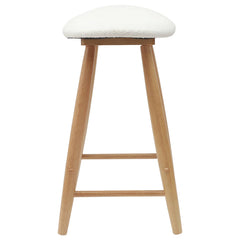 vidaXL Dining Chairs 2 pcs Solid Rubber Wood Natural 46 x 37 x 63 cm 6