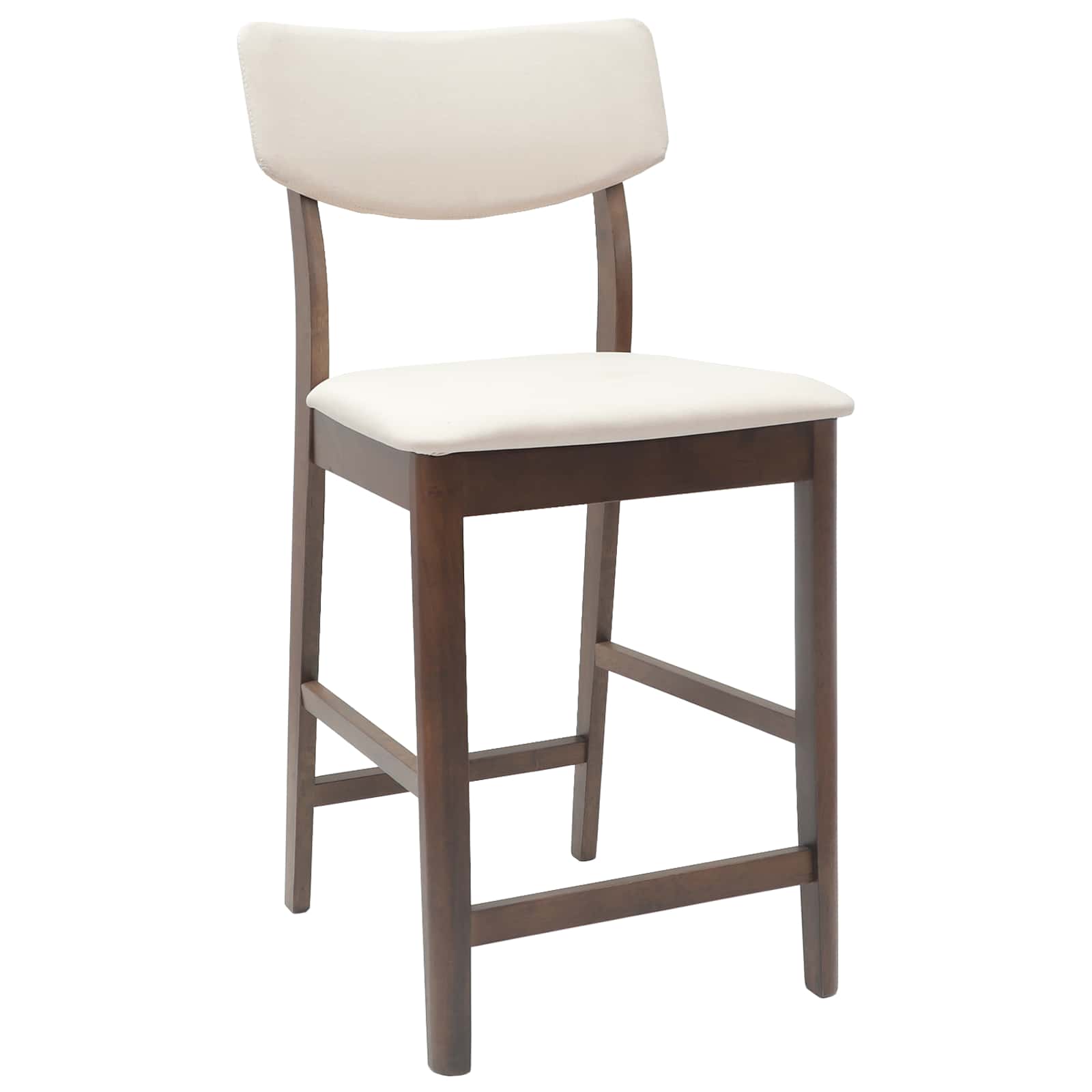 vidaXL Dining Chairs 2 pcs Solid Rubber Wood Light Brown 4