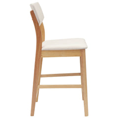 vidaXL Dining Chairs 2 pcs Solid Rubber Wood Natural 48 x 49 x 95 cm 6