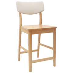vidaXL Dining Chairs 2 pcs Solid Rubber Wood Natural 48 x 49 x 95 cm 4