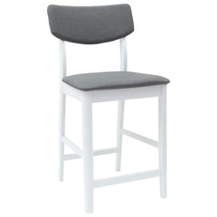 vidaXL Dining Chairs 2 pcs Solid Rubber Wood White 48 x 49 x 95 cm 4