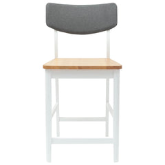 vidaXL Dining Chairs 2 pcs Solid Rubber Wood White 48 x 49 x 95 cm 5