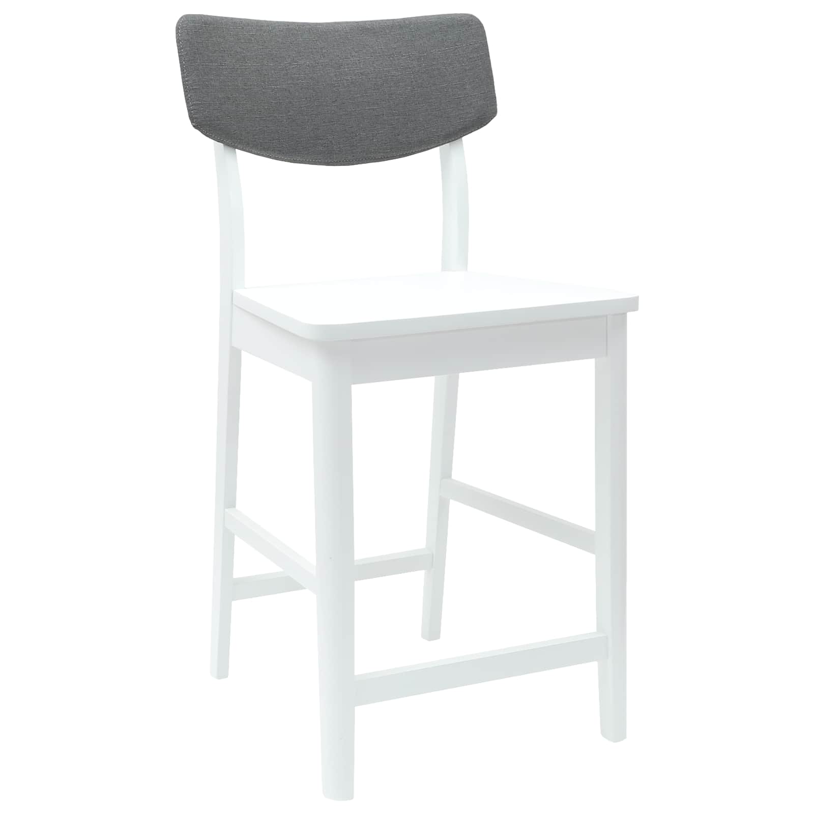vidaXL Dining Chairs 2 pcs Solid Rubber Wood White 48 x 49 x 95 cm 4