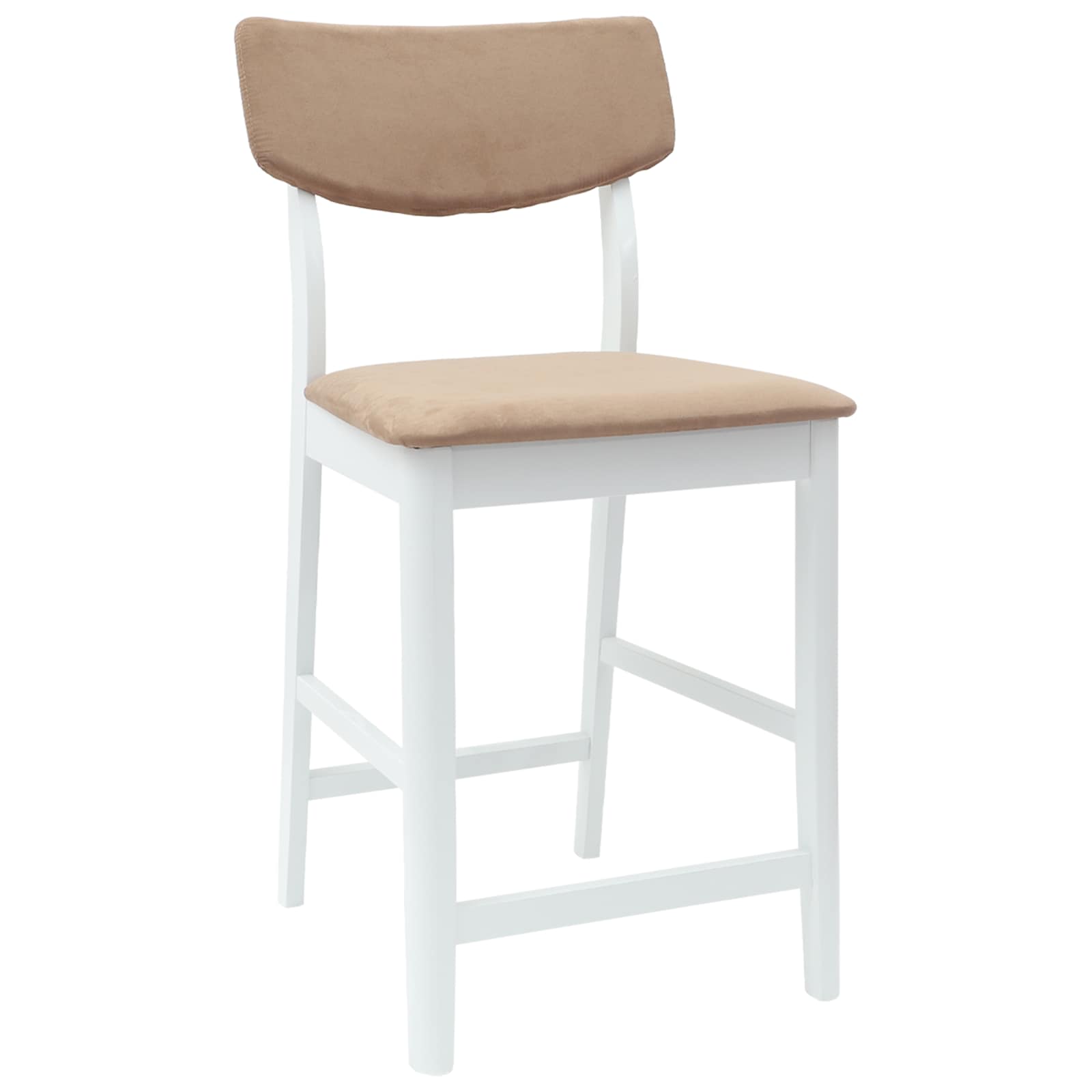 vidaXL Dining Chairs 2 pcs Solid Rubber Wood White 48 x 49 x 95 cm 4