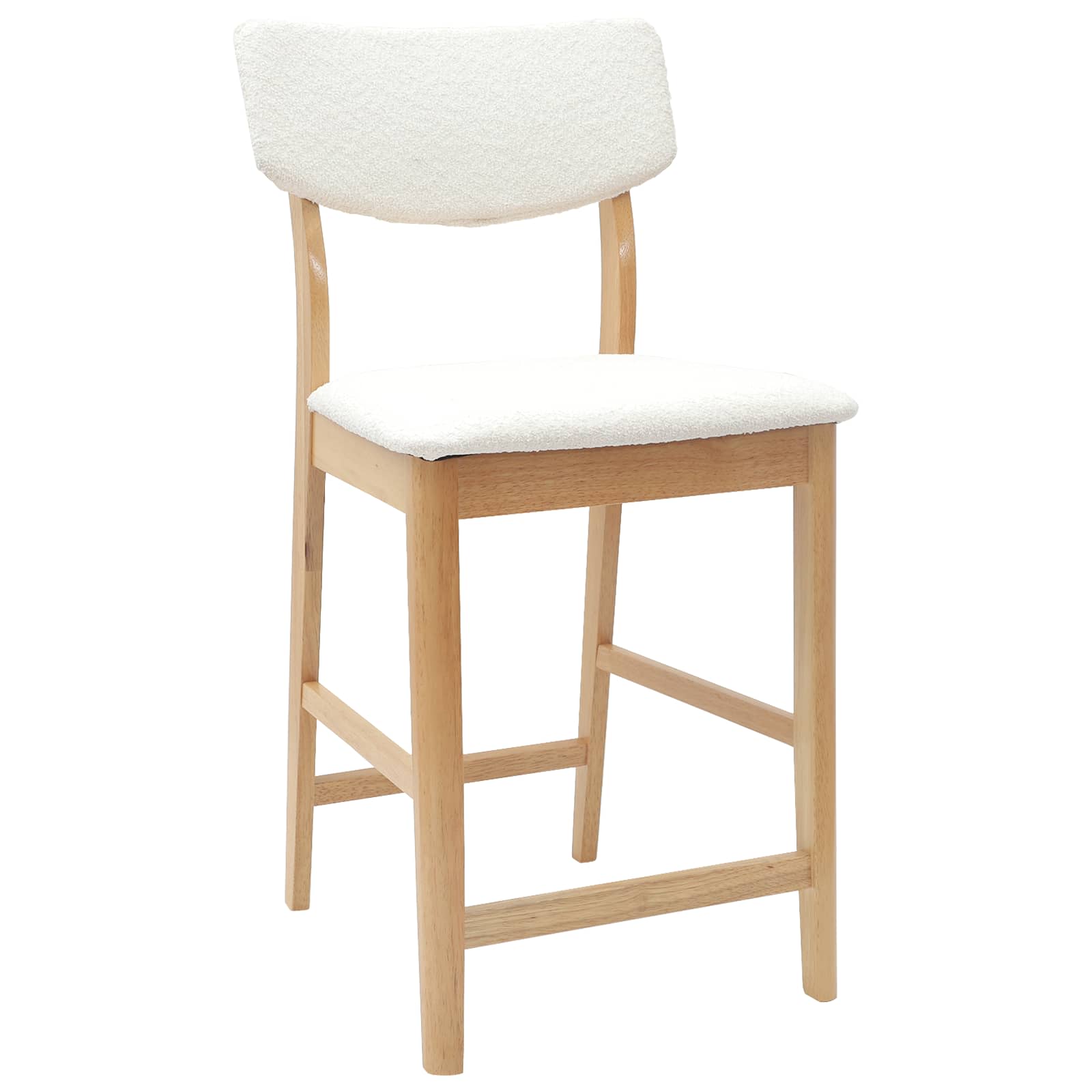 vidaXL Dining Chairs 2 pcs Solid Rubber Wood Natural 48 x 49 x 95 cm 4