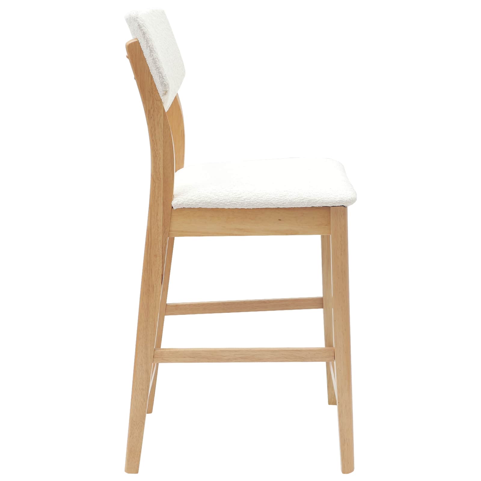 vidaXL Dining Chairs 2 pcs Solid Rubber Wood Natural 48 x 49 x 95 cm 6