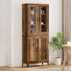 Highboard 69.5 x 34 x 180 cm Engineered Wood Old wood