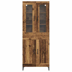 Highboard 69.5 x 34 x 180 cm Engineered Wood Old wood
