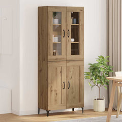 Highboard 69.5 x 34 x 180 cm Engineered Wood Artisan oak