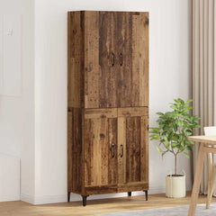Highboard 69.5 x 34 x 180 cm Engineered Wood Old wood