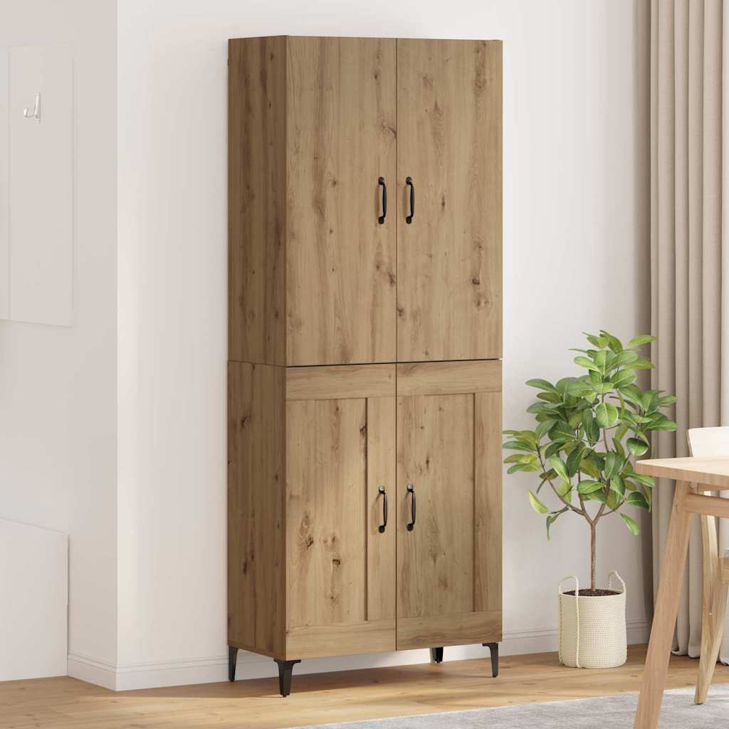 Highboard 69.5 x 34 x 180 cm Engineered Wood Artisan oak