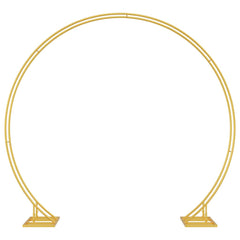 vidaXL Double Wedding Arch Gold 220 x 45 x 200 cm Steel 2