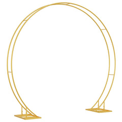 Double Wedding Arch 220 x 45 x 200 cm Steel Gold