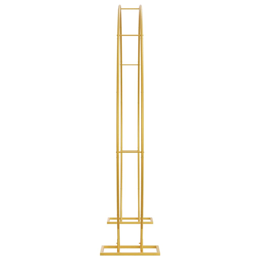 Double Wedding Arch 220 x 45 x 200 cm Steel Gold