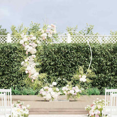 vidaXL Wedding Arch White 195 x 35 x 211 cm Steel 1