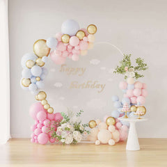 vidaXL Wedding Arch White 195 x 35 x 211 cm Steel 4