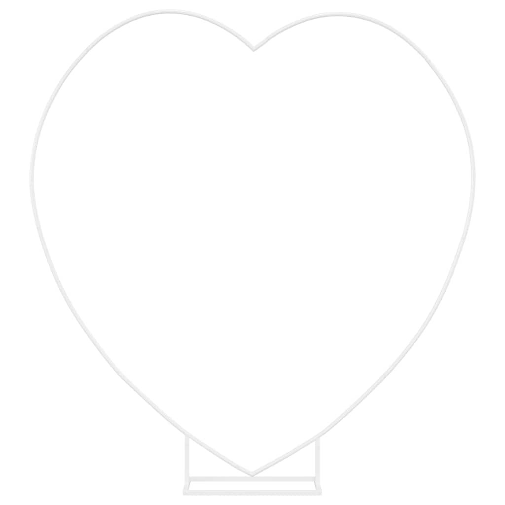 vidaXL Wedding Arch White 195 x 35 x 211 cm Steel 2
