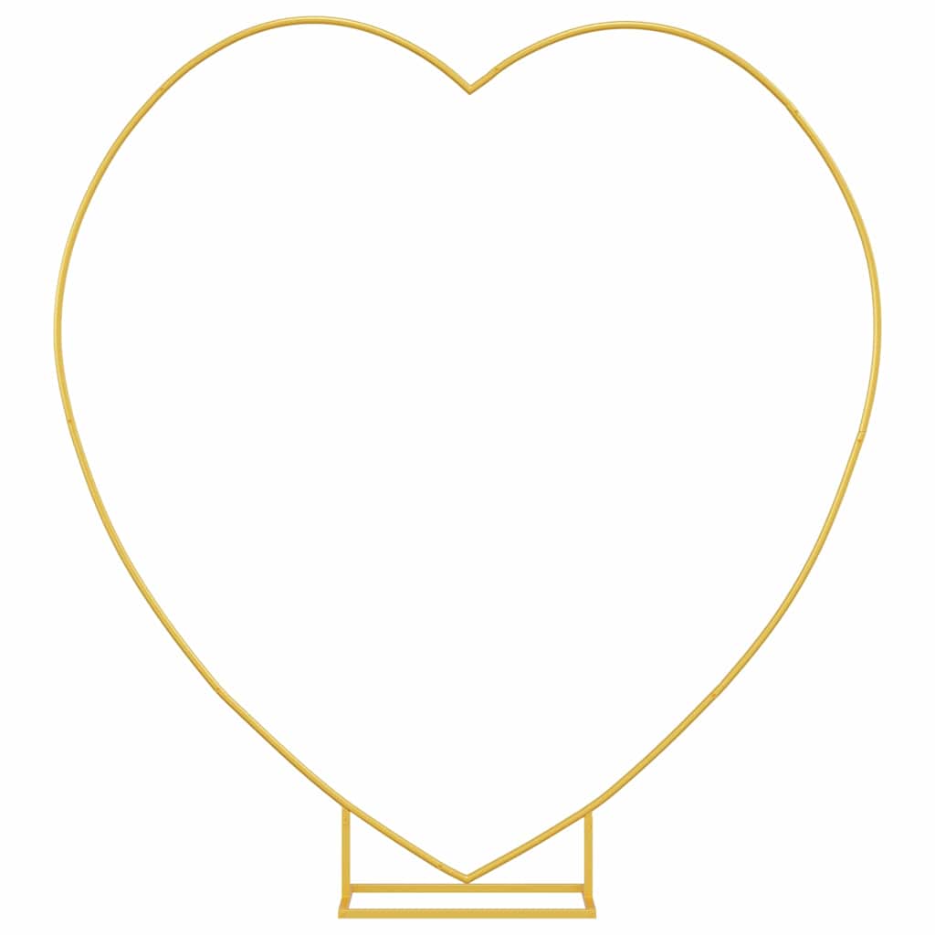 vidaXL Wedding Arch Gold 195 x 35 x 211 cm Steel 2