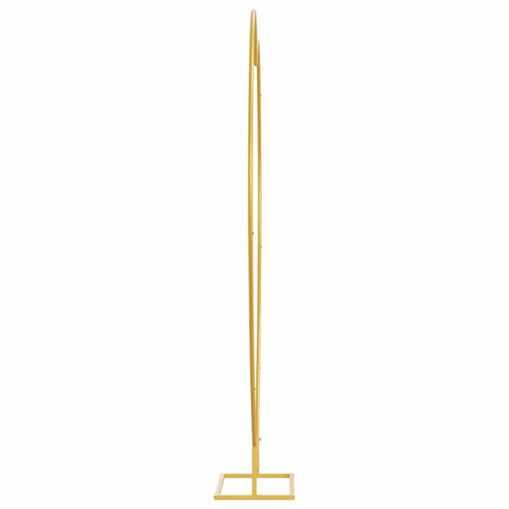 vidaXL Wedding Arch Gold 195 x 35 x 211 cm Steel 6