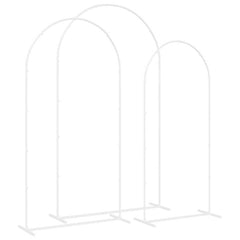Wedding Arch 3 pcs 120 x 40 x 217 cm Steel White