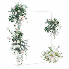 vidaXL Wedding Arch White 150 x 49.5 x 200 cm Steel 3