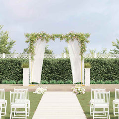 vidaXL Wedding Arch Gold 338 x 35 x 300 cm Steel 1