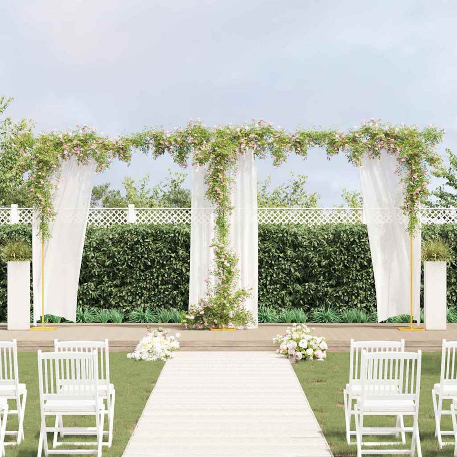 vidaXL Wedding Arch Gold 657 x 35 x 300 cm Steel 1