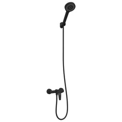vidaXL Shower Head Set Black G 1 / 2 inches Brass 2