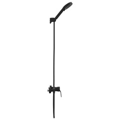 vidaXL Shower Head Set Black G 1 / 2 inches Brass 5