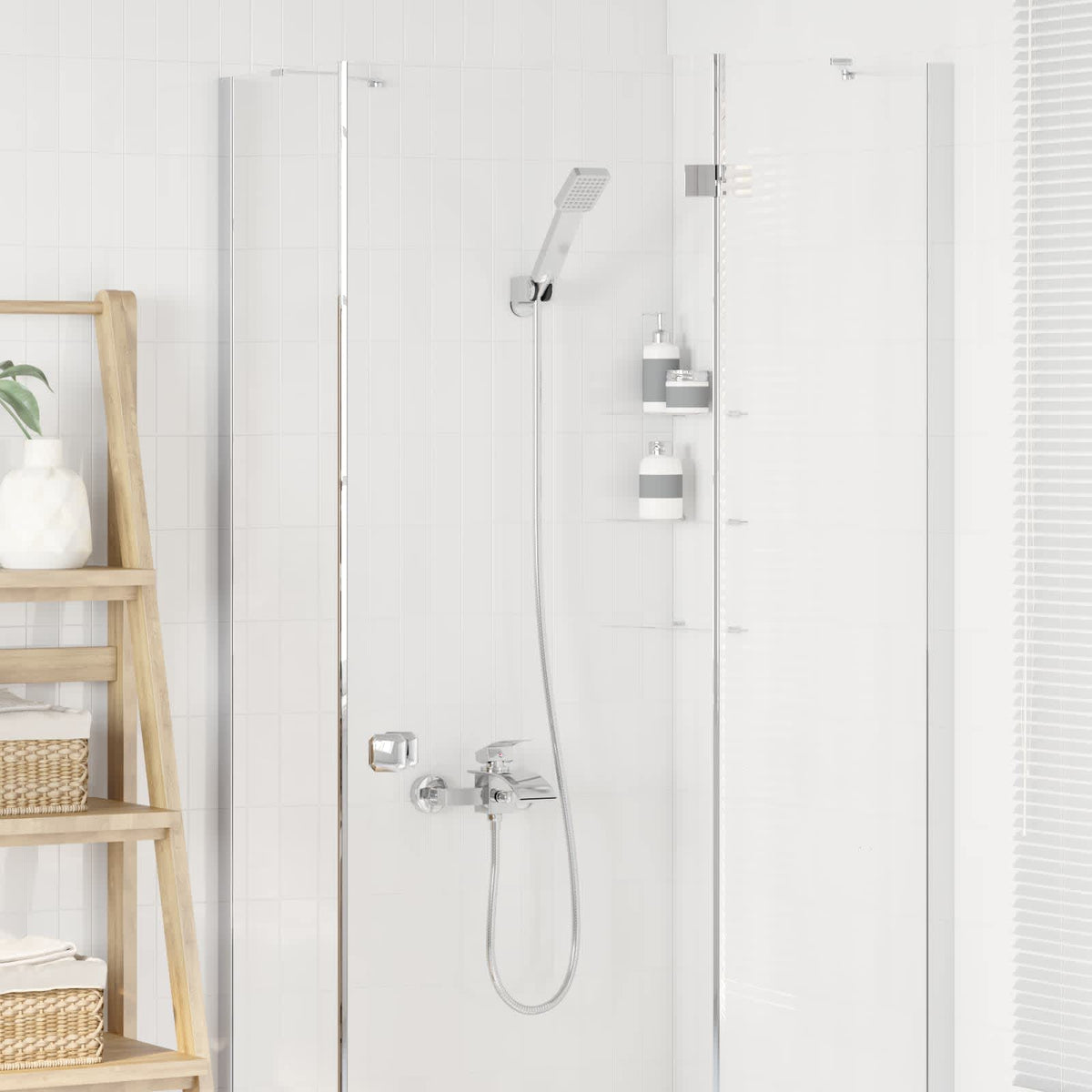 Shower Head Set 1/2 inches Chrome with shower head