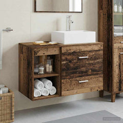 Bathroom Cabinet Set 2 pcs 79.5 x 41 x 79.5 cm Old wood