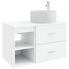 Wall-mounted Bathroom Cabinet Set 2 pcs White