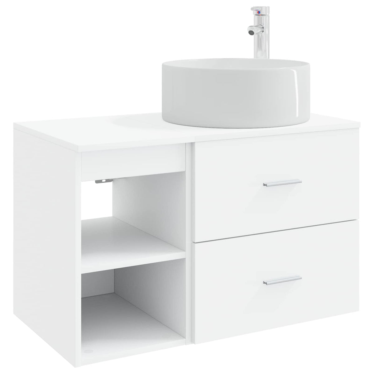 Bathroom Cabinet Set 2 pcs 79.5 x 44.5 x 80 cm White