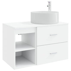 Bathroom Cabinet Set 2 pcs 79.5 x 44.5 x 80 cm White