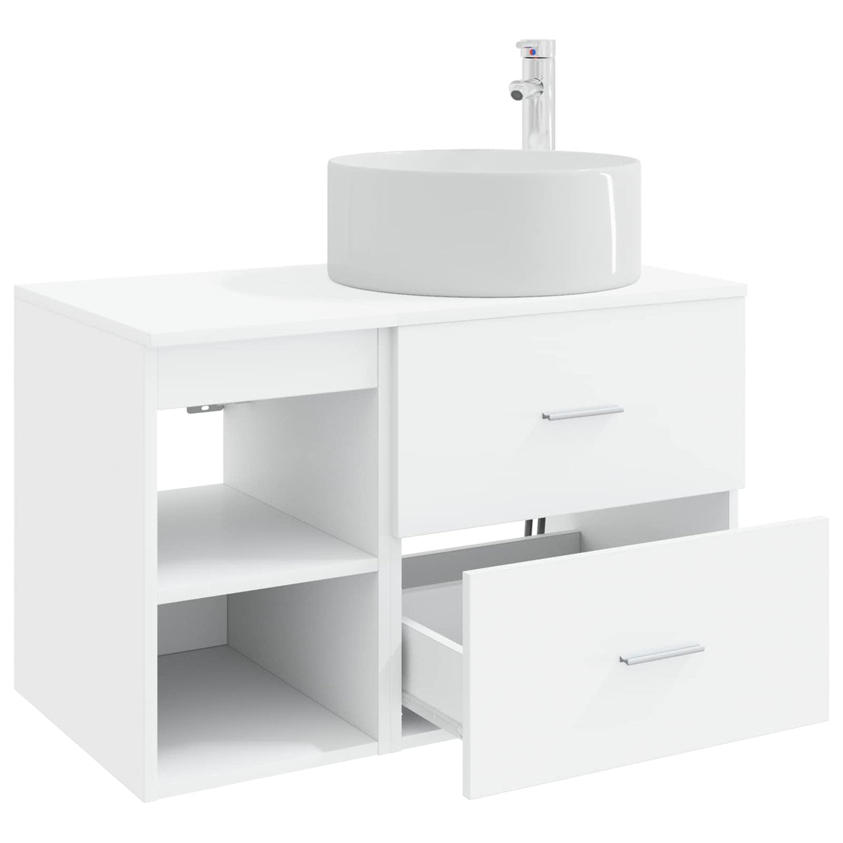 Bathroom Cabinet Set 2 pcs 79.5 x 44.5 x 80 cm White