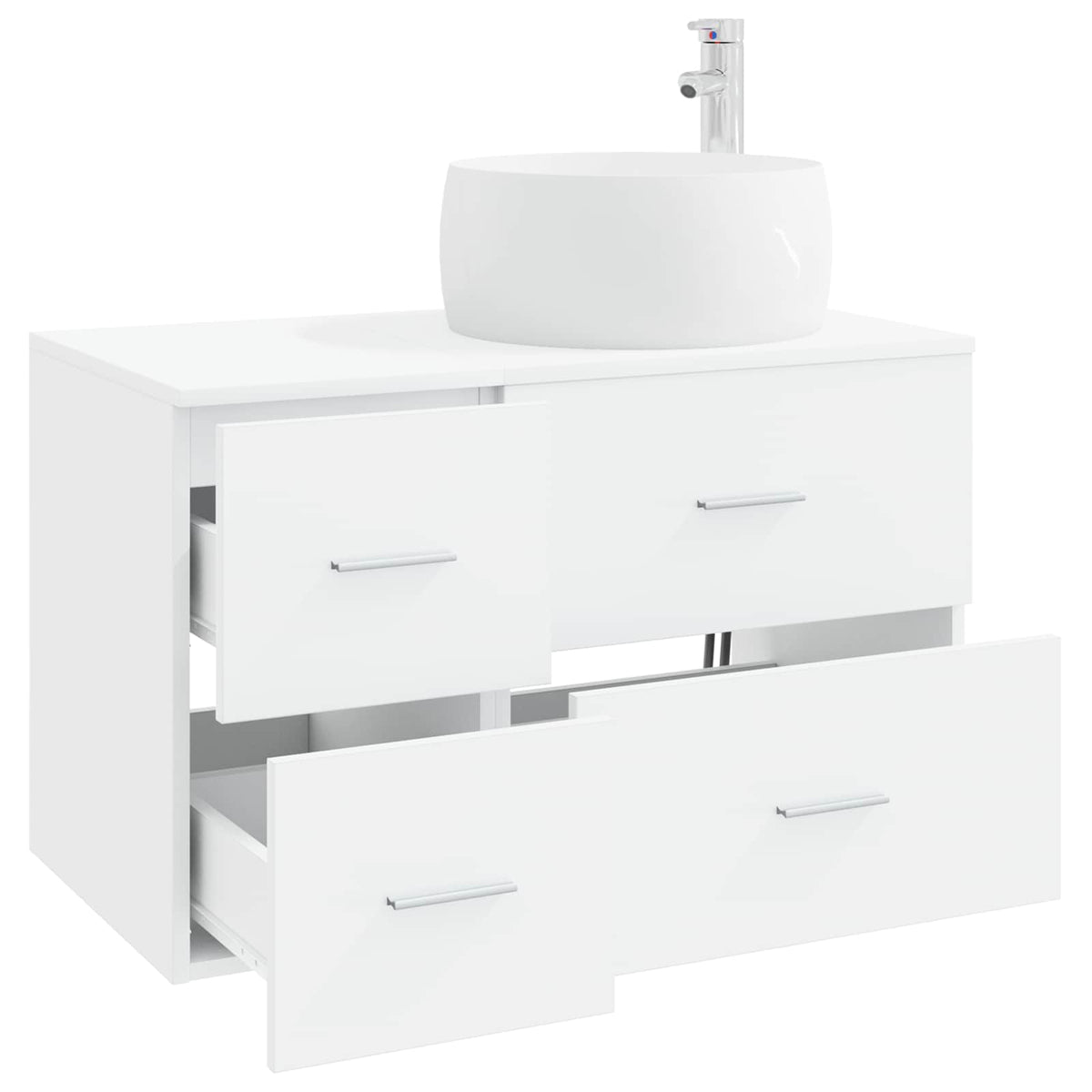 Bathroom Cabinet Set 2 pcs 79.5 x 44.5 x 80 cm White