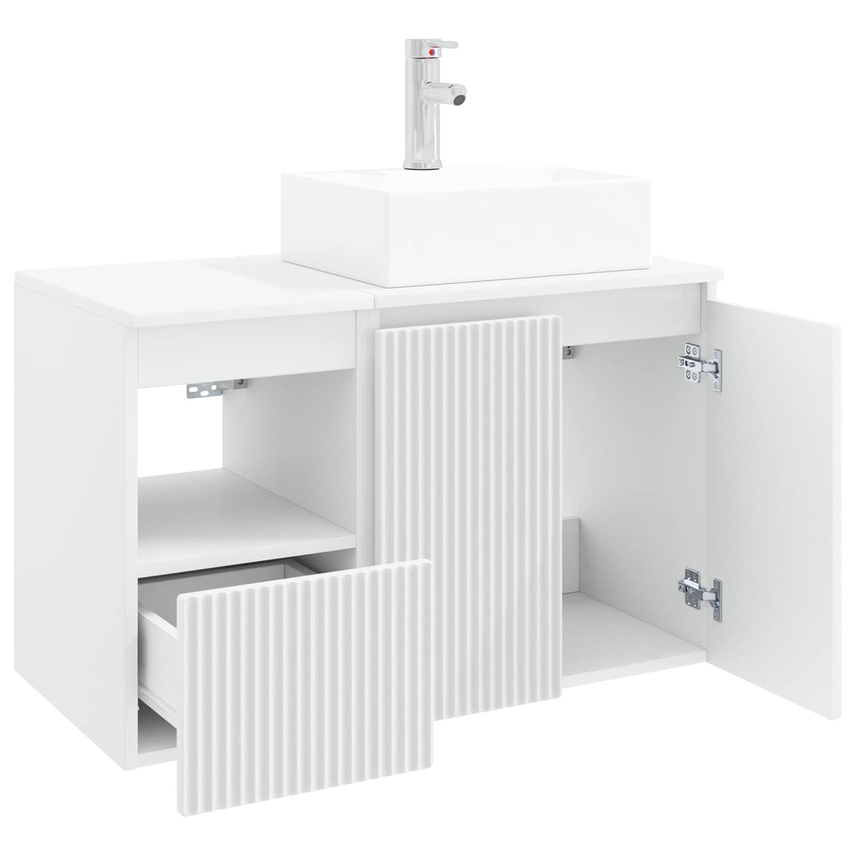 Bathroom Cabinet Set 2 pcs 79.5 x 41 x 79.5 cm White